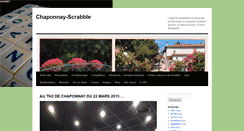 Desktop Screenshot of chaponnay.lyonnais-scrabble.org